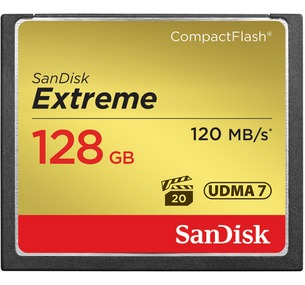 Sandisk CF Extreme Memory Card -  128GB